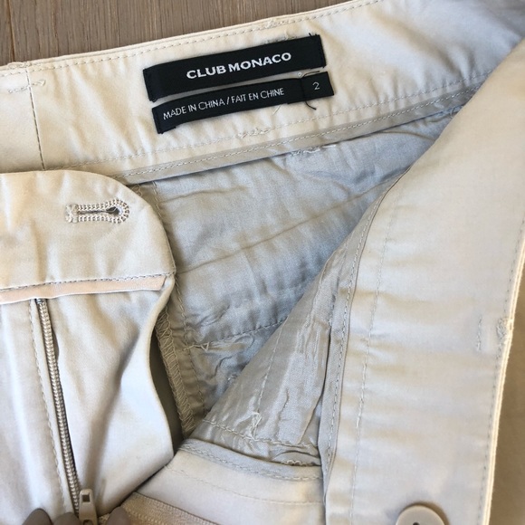 Club monaco cotton chinos size 2 - Picture 4 of 10